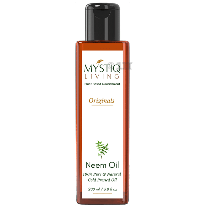 Mystiq Living Neem for Hair, Face and Skin | Cold Pressed, 100% Pure and Natural