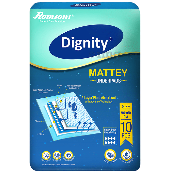 Dignity Mattey Underpads (10 Each) 60 x 90cm
