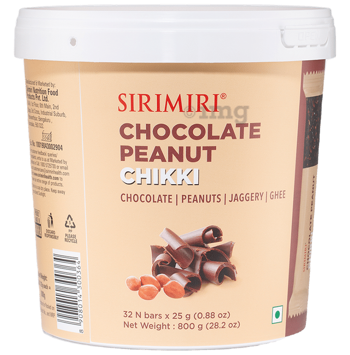 Sirimiri Chocolate Peanut Chikki Bar (25gm Each)