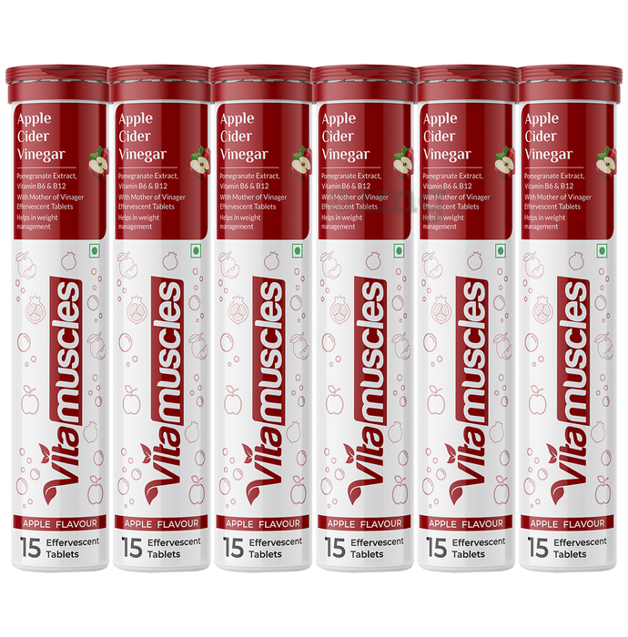 Vitamuscles Apple Cider Vinegar Effervescent Tablet (15 Each) Apple
