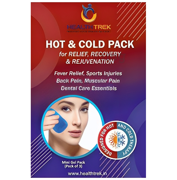 Healthtrek Mini Gel Hot and Cold Pack for Multipurpose Use Blue