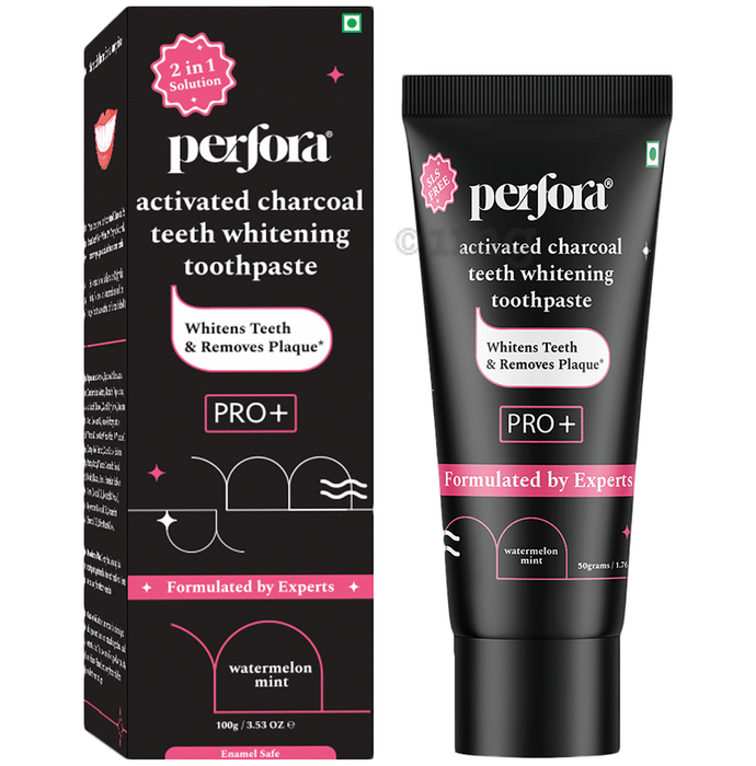 Perfora Pro+ Activated Charcoal Teeth Whitening Toothpaste