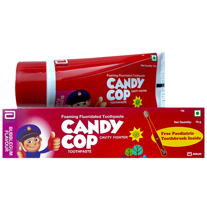Candy Cop Foaming Fluoridated Toothpaste Bubblegum