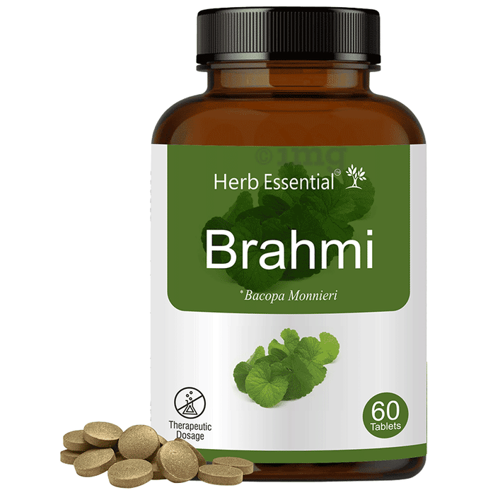 Herb Essential Brahmi (Bacopa Monnieri) 500mg Tablet