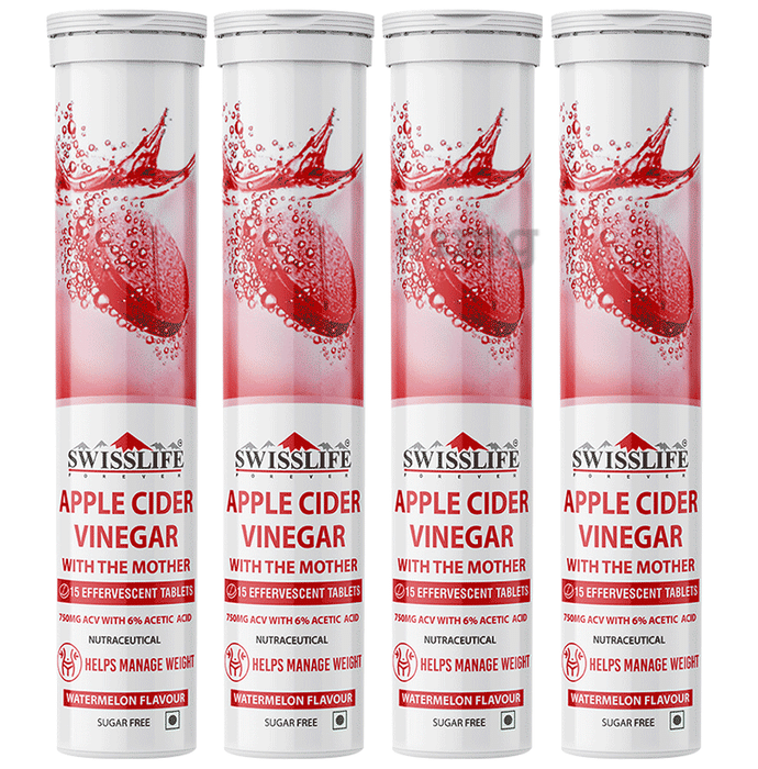 SWISSLIFE FOREVER Apple Cider Vinegar with The Mother (Each 15) Watermelon Sugar Free
