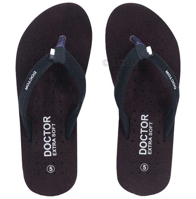 Doctor Extra Soft Ortho Care Orthopaedic Diabetic Pregnancy Comfort Flat Flipflops Slippers For Women 3 Brown