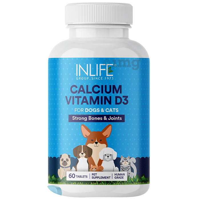 Inlife Calcium Vitamin D3 for Pet Supplement Tablet