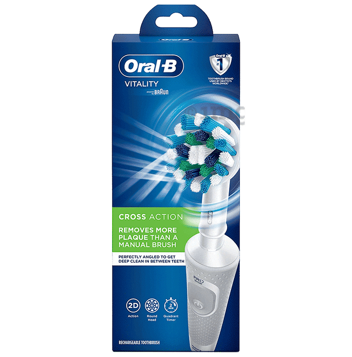 Oral-B Vitality 100 Braun Cross Action Electric Rechargeable Toothbrush