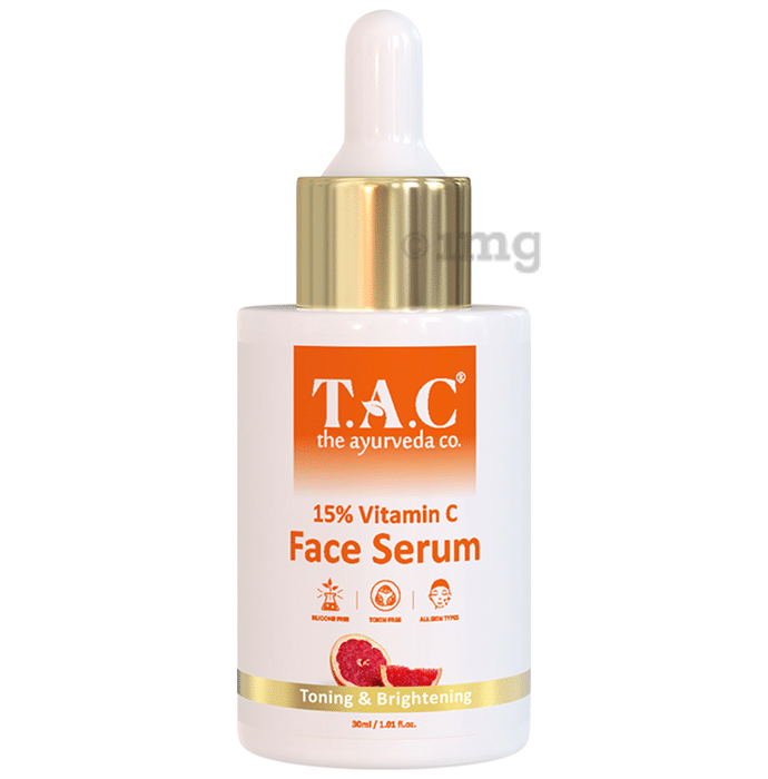 TAC The Ayurveda Co. 15% Vitamin C Face Serum for Toning & Brightening