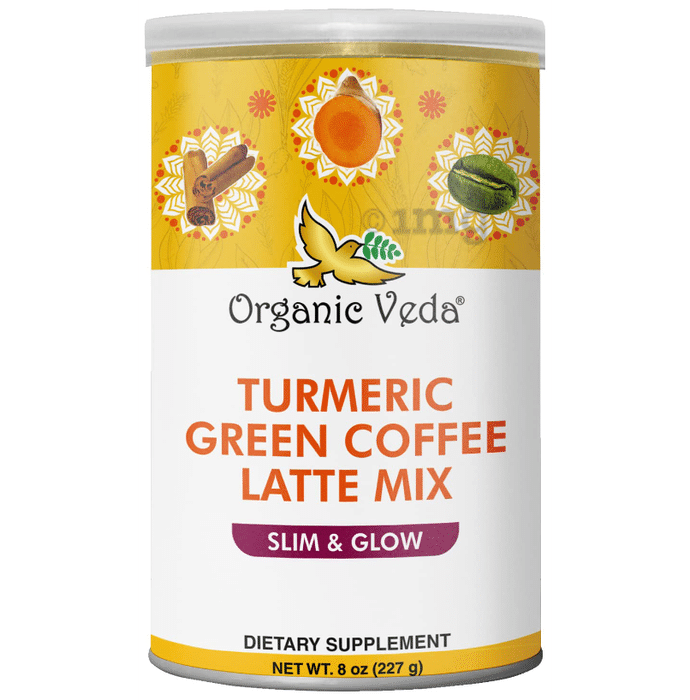 Organic Veda Turmeric Green Coffee Latte Mix
