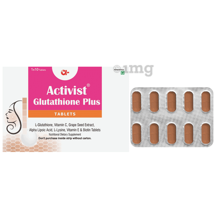 Activist Glutathione Plus Tablet (10 Each)