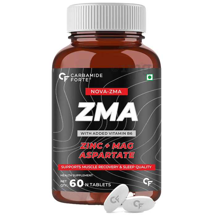 Carbamide Forte ZMA with Zinc, Magnesium & Vitamin B6 | For Muscle Recovery & Sleep Support | Tablet