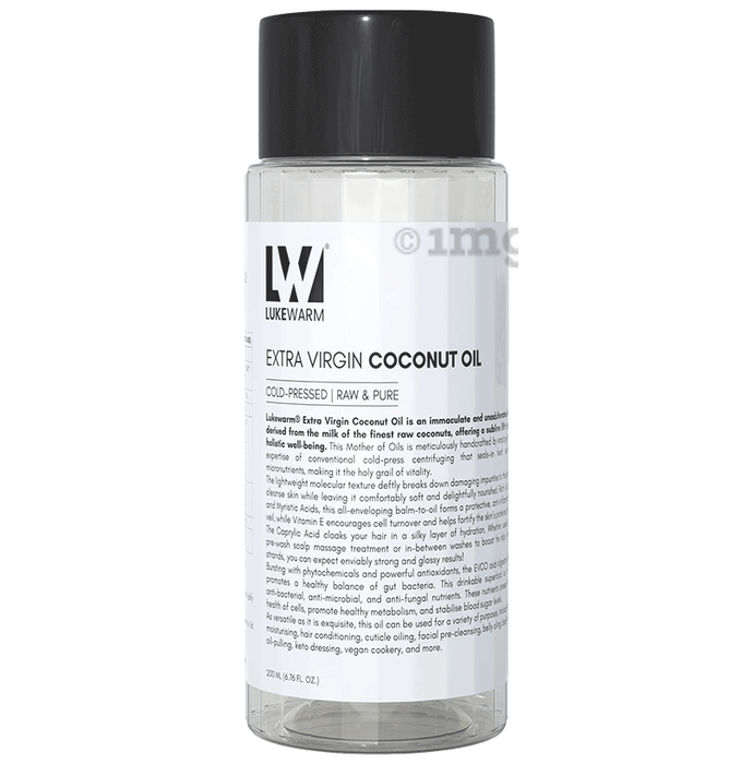 Lukewarm Extra Virgin Coconut Oil (Cold-Pressed Raw & Pure)
