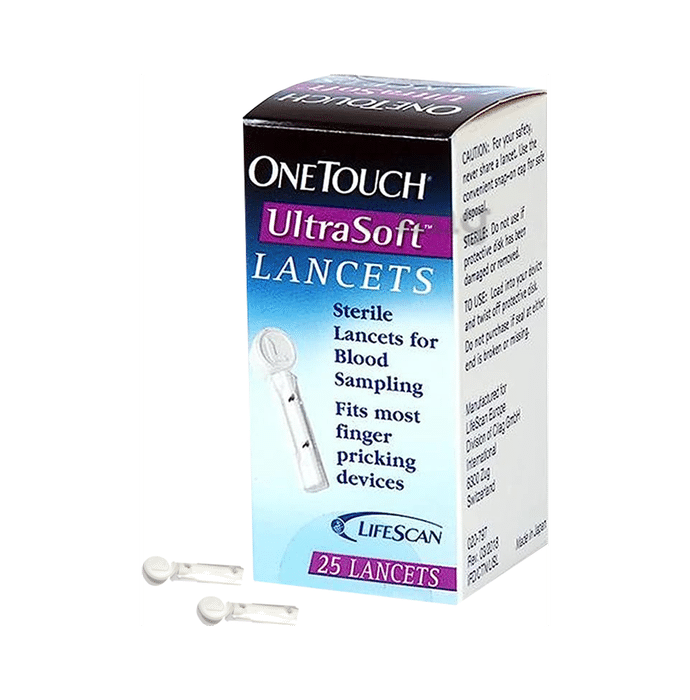 Virtual Combo Brand OneTouch Combo Pack of Ultrasoft Only Lancets (25) & Select Plus Only Test Strip (50)