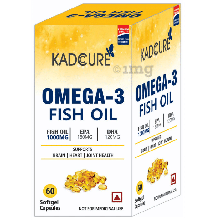 Kadcure Omega-3 Fish Oil Softgel Capsule
