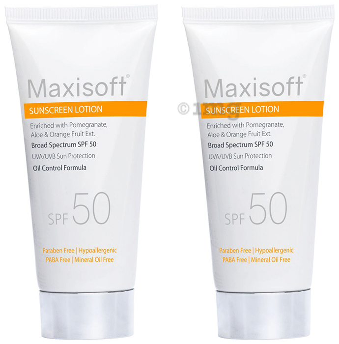 Maxisoft Sunscreen Lotion (50ml Each) SPF 50