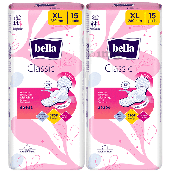 Bella Drai Wings Classic Sanitary Pads (15 Each)