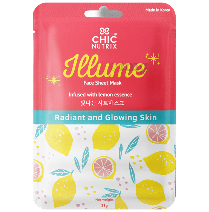 Chicnutrix Illume Face Sheet Mask Infused with Lemon Essence