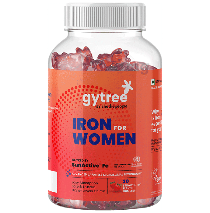 Gytree Iron For Women Gummy Strawberry