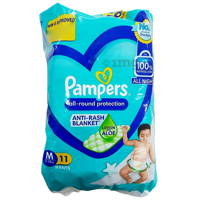 Pampers All-Round Protection Anti Rash Blanket Medium with Aloevera