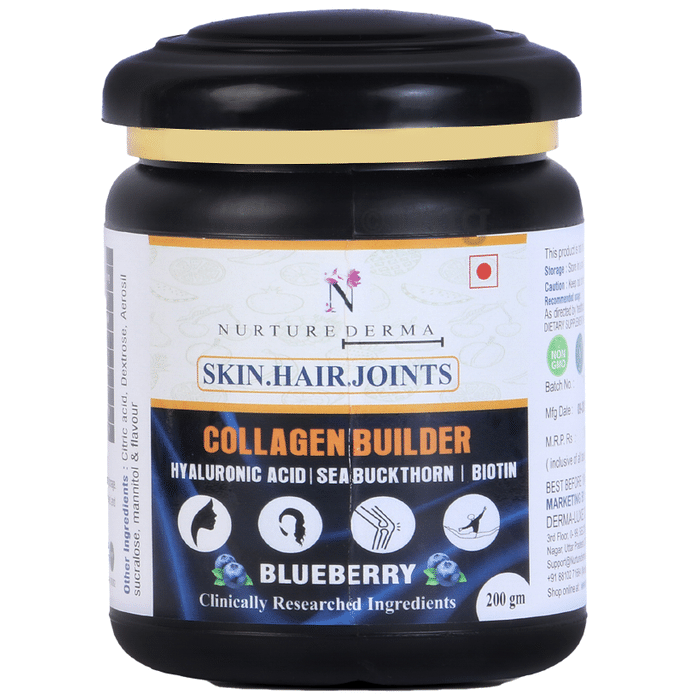 Nurture Derma Collagen Builder Powder Blueberry