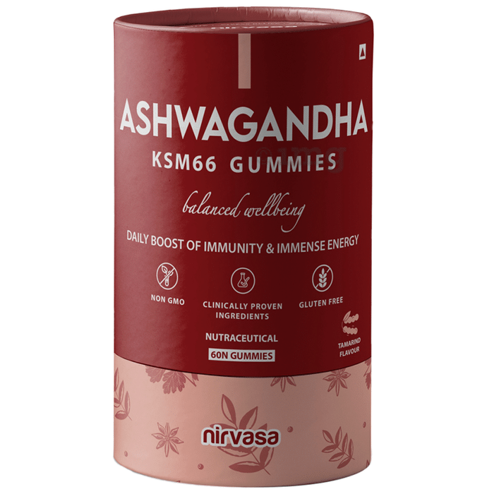 Nirvasa Ashwagandha KSM66 Gummies (60 Each)