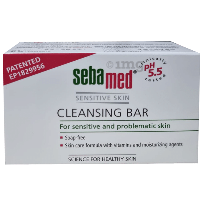 Sebamed Cleansing Bar with Vitamins for Sensitive Skin | Soap Free