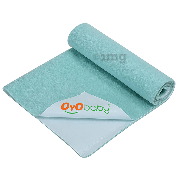 Oyo Baby Waterproof Rubber Dry Sheet Medium Sea Green