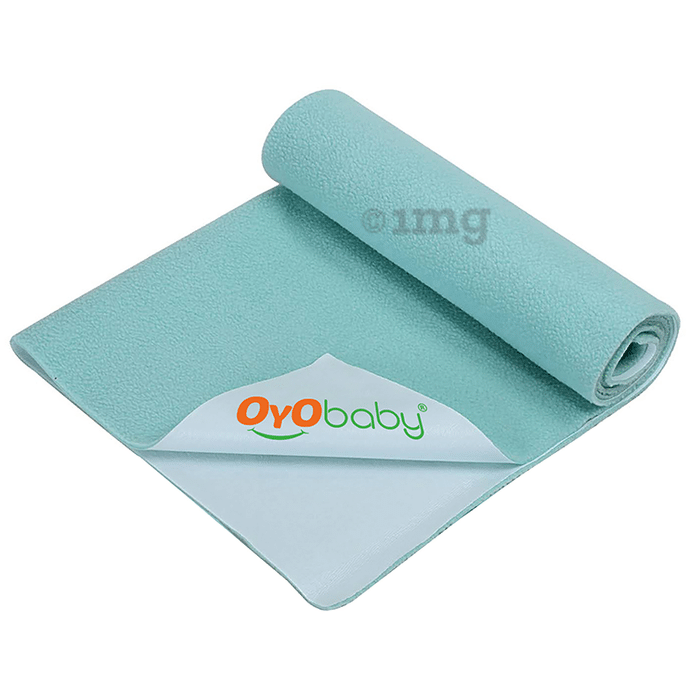 Oyo Baby Waterproof Rubber Dry Sheet Medium Sea Green