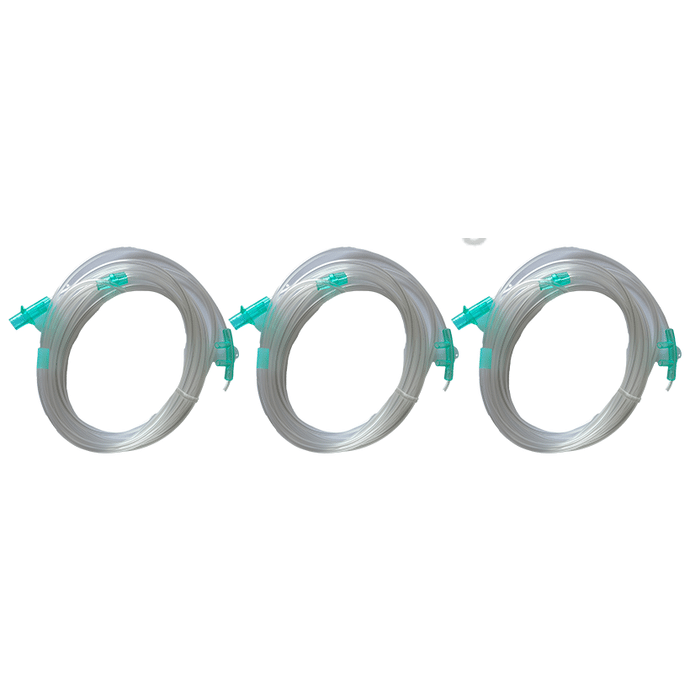 Lifeline Oxygen Delivery Nasal Cannula Set for Adults, Universal Connector, Soft Touch Tubing, Adjustable Ring