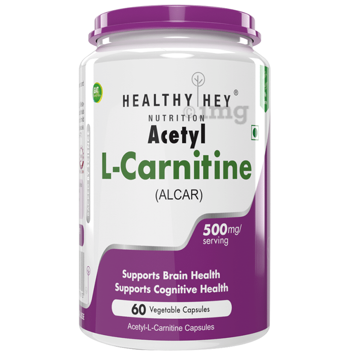 HealthyHey Acetyl L-Carnitine (ALCAR) Vegetable Capsule