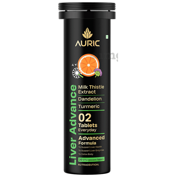 Auric Liver Advance Effervescent Tablets (20 Each) Orange