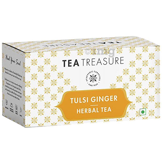 Tea Treasure Tulsi Ginger Herbal Tea Bag (2gm Each)