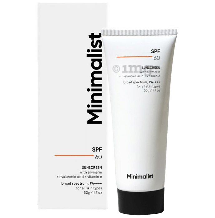 Minimalist SPF 60 PA++++ Sunscreen | No Whitecast with Potent Anti-Oxidants