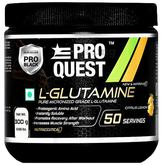Pro Quest L-Glutamine Powder Citrus Lemon