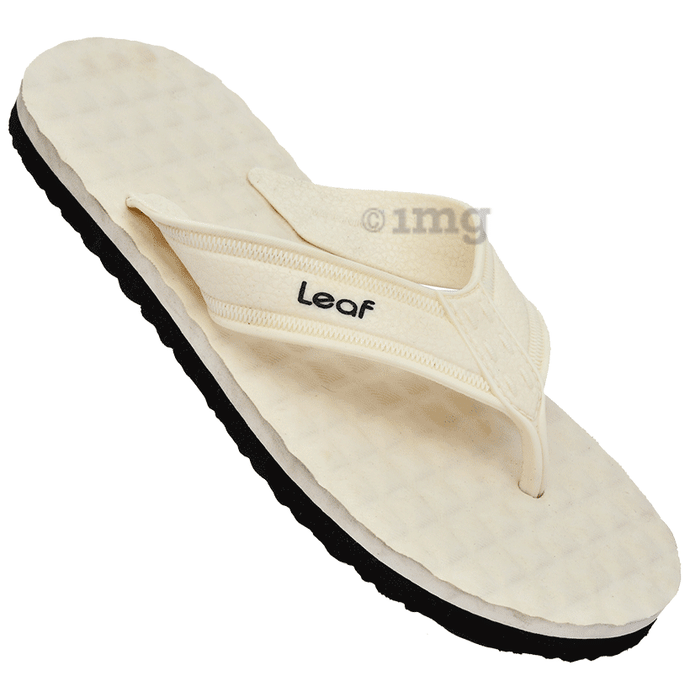 Leaf Footwear Cloud Comfort Orthopaedic Slippers White Black 5