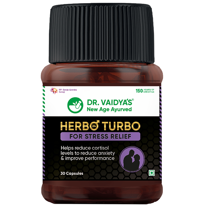 Dr. Vaidya's Herbo24Turbo Made For Stress Relief Capsule