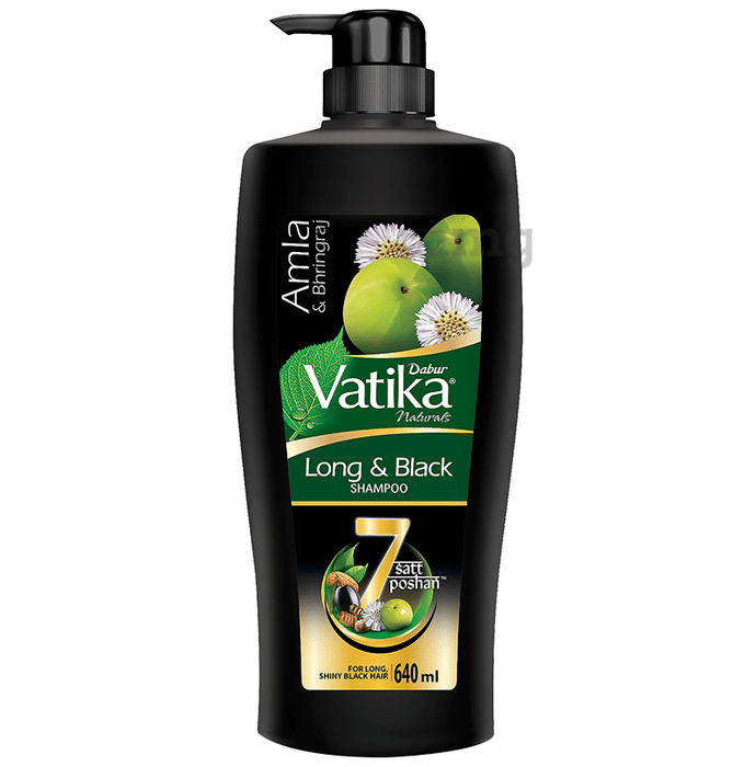 Dabur Vatika Naturals Amla & Bhringraj Long & Black Shampoo