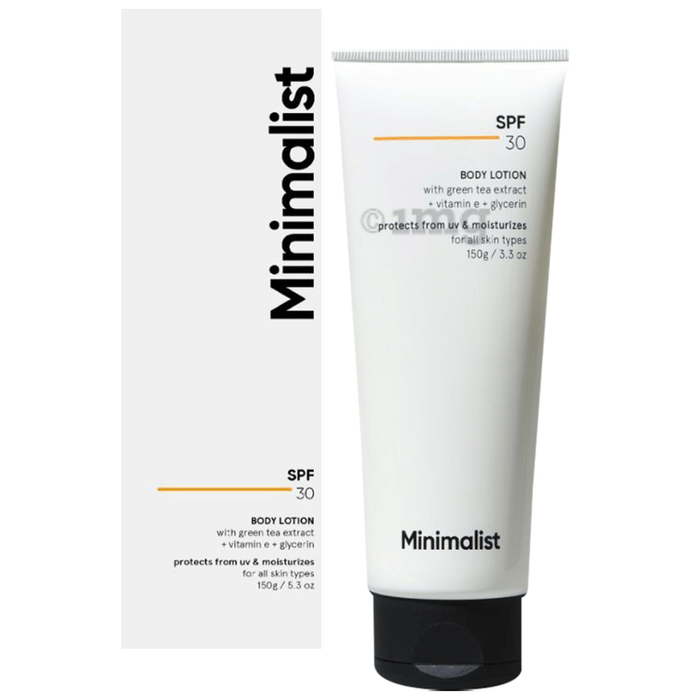 Minimalist SPF 30 Body Lotion | Protects from UV Damage