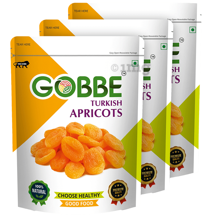 Gobbe Natural Turkish Apricots (200gm Each)