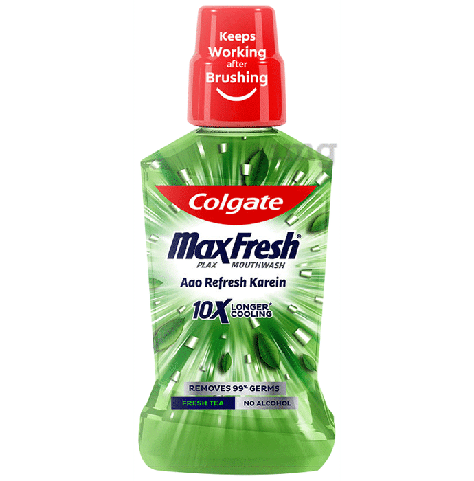 Colgate Fresh Tea MaxFresh Plax Antibacterial Mouth Wash