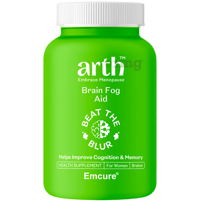 Arth Brain Fog Aid Capsule | Brahmi B-Lit Bacopa | Boosts Memory, Focus & Mental Clarity