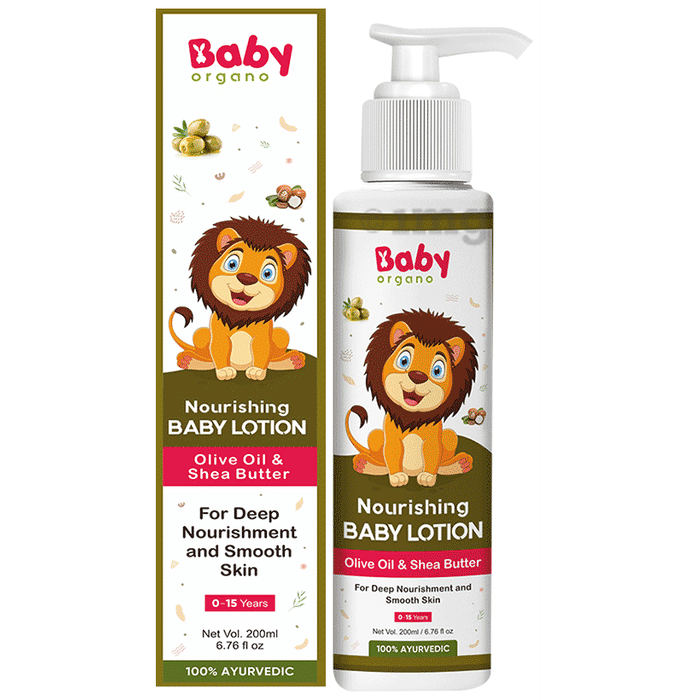 Baby Organo Nourishing Baby Lotion for 0+ Months Olive Oil & Shea Butter