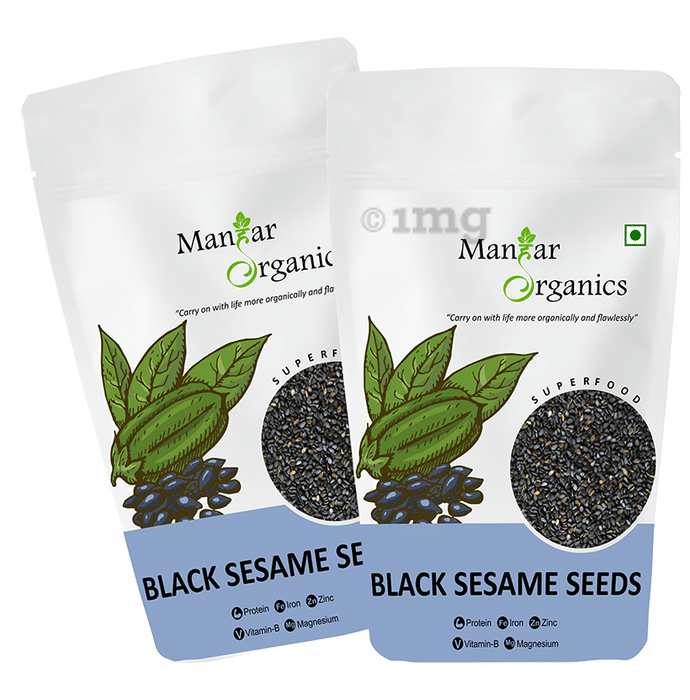 ManHar Organics Black Sesame Seeds (1kg Each)