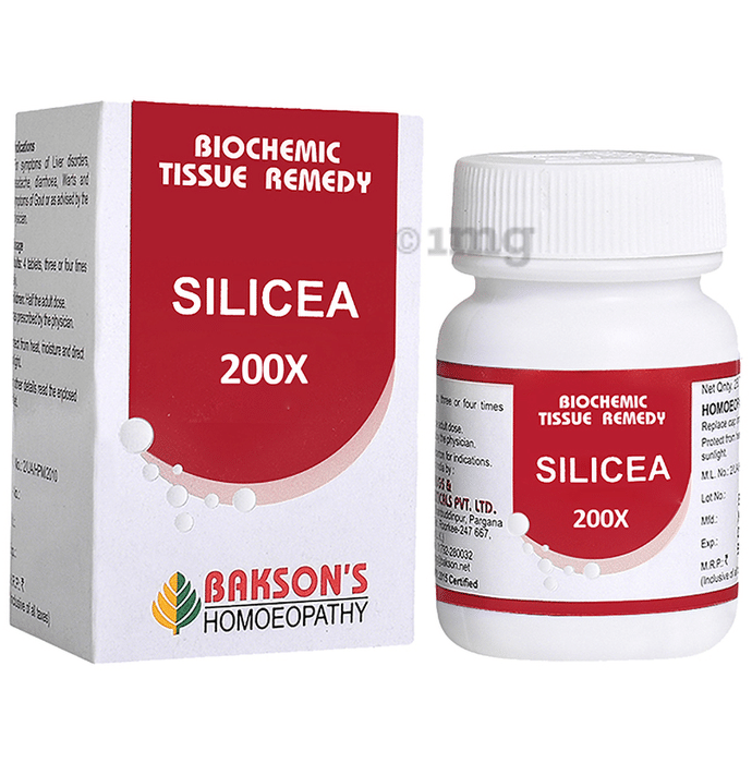 Bakson's Homeopathy Silicea Biochemic Tablet 200X