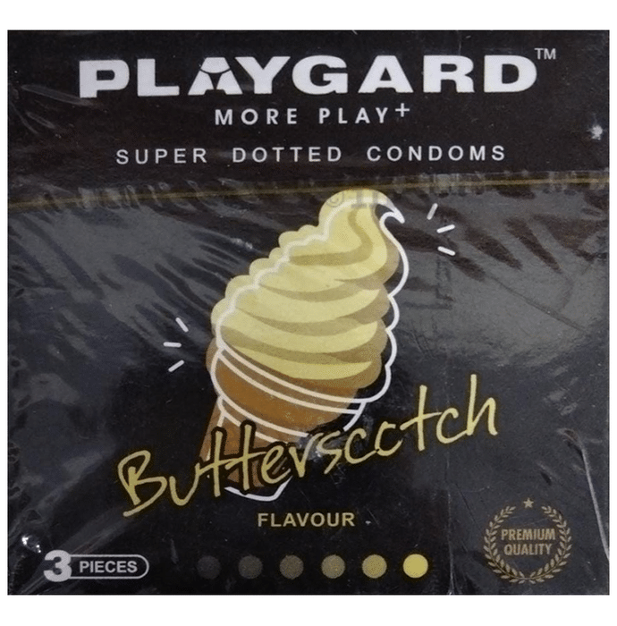 Playgard More Play+ Super Dotted Condom Butterscotch