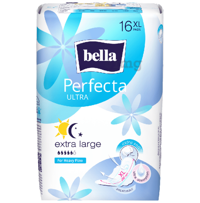 Bella Perfecta Ultra Sanitary Napkins Extra Soft Maxi Blue XL