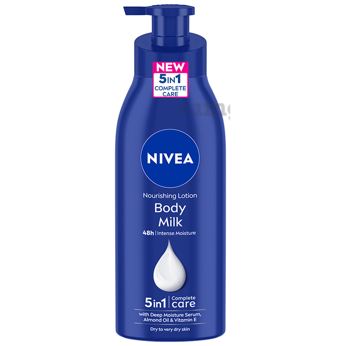 Nivea Nourishing Lotion Body Milk 5 in 1 Complete Care for Dry to Very Dry Skin