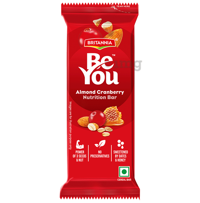 Britannia Be You Almond Cranberry Nutrition Bar