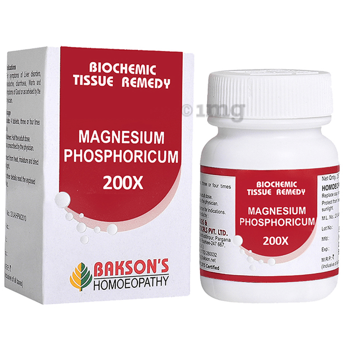 Bakson's Homeopathy Magnesium Phosphoricum Biochemic Tablet 200X